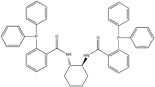 (1S,2S)-(-)-1,2-己二胺-N,N'-二苯基膦苯甲酰结构式