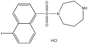 1-(5-碘萘-1-磺酰基)-1H-六氢-1,4-二氮杂卓盐酸盐结构式