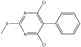 4,6-二氯-2-甲基硫醇-5-苯基吡啶结构式