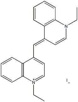 1,1'-二乙基-4,4'-碘化菁结构式