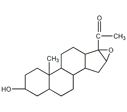 16 Alpha,17-epoxy-3 beta-hydroxy-5 alpha-pregnan-20-one