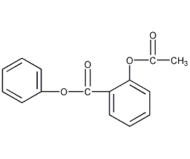 邻乙酰水杨酸苯酯结构式