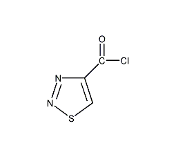 1,2,3-噻重氮-4-酰氯结构式