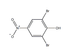 2,6-二溴-4-硝基苯酚结构式