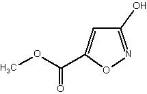 3-羟基-5-异恶唑羧酸甲酯结构式