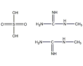 1-甲酯胍硫酸结构式