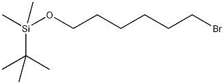 (6-溴己氧基)-叔丁基二甲基硅烷结构式