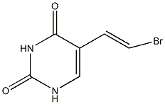 (E)-5-(2-溴乙烯基)尿嘧啶结构式
