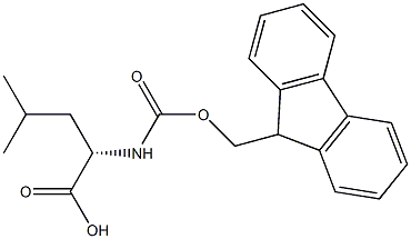 N-(9-芴甲氧羰基)-L-亮氨酸-15N结构式