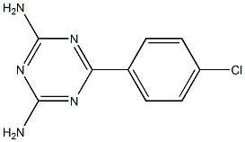 2,4-二氨基-6-(4-氯苯基)-1,3,5-三嗪结构式