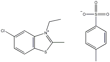 5-氯-3-乙基-2-甲基苯并噻唑对甲苯磺酸盐结构式