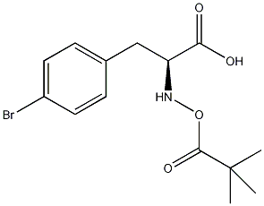 (S)-N-Boc-4-溴苯丙氨酸结构式