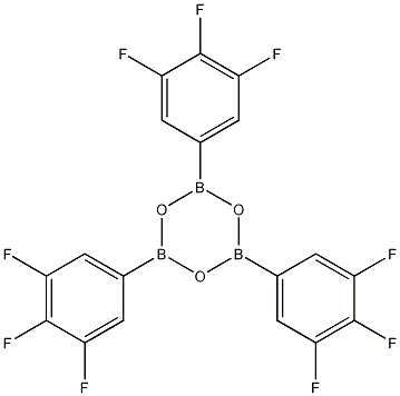 2,4,6-三(3,4,5-三氟苯基)环硼氧烷结构式