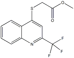 2-[2-(三氟甲基)喹啉-4-基硫代]乙酸甲酯结构式