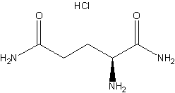 L-Glutamine a-amide hydrochloride结构式