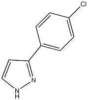 3-(4-氯苯基)吡唑结构式