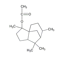 乙酸柏木酯结构式