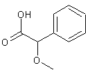 DL-α-甲氧基苯乙酸结构式