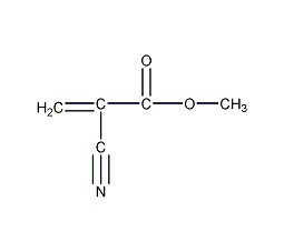 α-氰基丙烯酸甲酯结构式