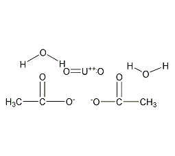 乙酸铀酰二水合物结构式