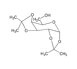 1,2:3,4-二-O-异亚丙基-D-吡喃半乳糖结构式
