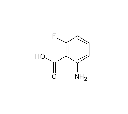 2-氨基-6-氟苯甲酸结构式