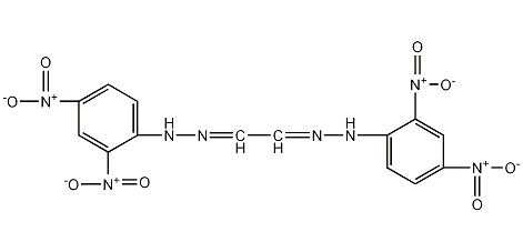 乙二醛双[(2,4-二硝基苯基)腙]结构式