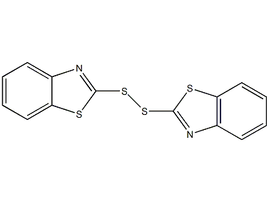 2,2'-二硫代二苯并噻唑结构式