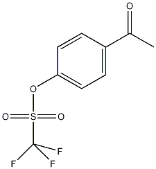 4-乙酰苯基三氟甲基磺酸酯结构式
