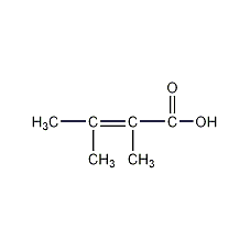 2,3-二甲基-2-丁烯酸结构式