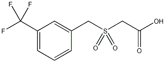 (3-三氟甲基-α-甲苯磺酰基)乙酸结构式