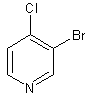 3-溴-4-氯吡啶结构式