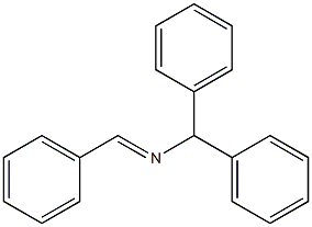 N-苯亚甲基-N-(二苯甲基)胺结构式