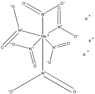 六硝基铑(III)酸钾结构式