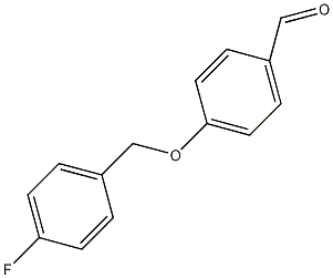 4-(4-氟苯甲氧基)苯甲醛结构式