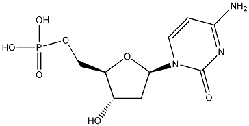 5'-单磷酸-2'-脱氧胞苷结构式