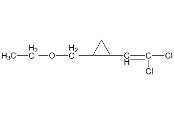 二氯菊酸乙酯结构式