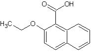2-乙氧基-1-萘甲酸结构式