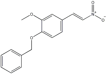 4-苄氧基-3-甲氧基-回旋-硝基苯乙烯结构式