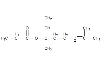 丙酸芳樟酯结构式