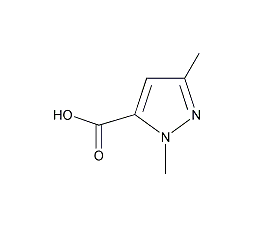 1,3-二甲基-1H-吡唑-5-甲酸结构式