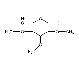 2,3,4三-O-甲基-葡萄糖结构式