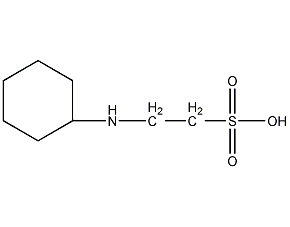 2-(N-环己氨基)乙磺酸结构式