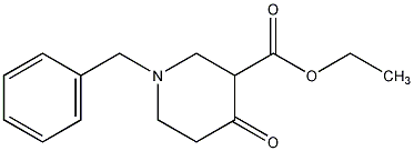 1-苄基-3-乙氧羰基-4-哌啶酮盐酸盐结构式
