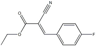 α-氰基-4-氟肉桂酸乙酯结构式