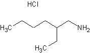 2-乙基己基胺盐酸盐结构式