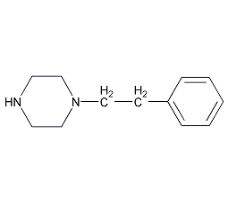 1-(1-苯基乙基)哌嗪结构式