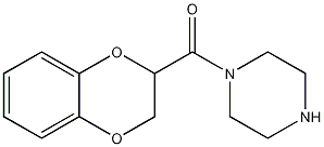 N-[(1,4-苯并二恶烷-2-基)羰基]哌嗪结构式
