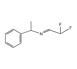 (R)-N-(2,2-二氟亚乙基)-1-苯乙胺结构式
