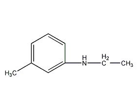 N-乙基间甲苯胺结构式